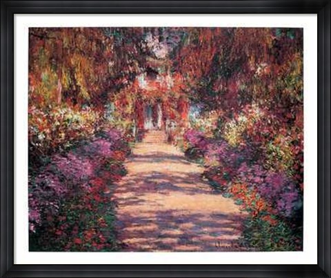 Framed Une Ale&#39;e du Jardin de Monet Print