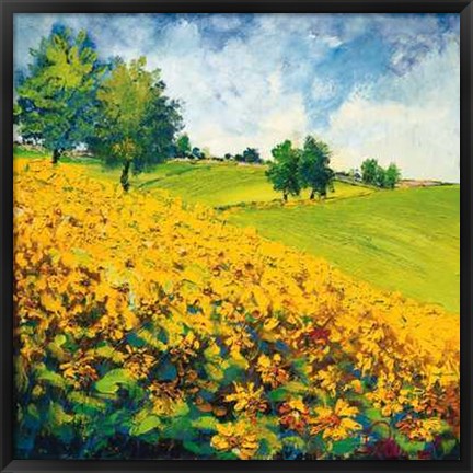 Framed Colle Fiorito Print