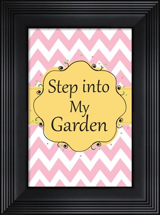 Framed Garden Welcome 2 Print
