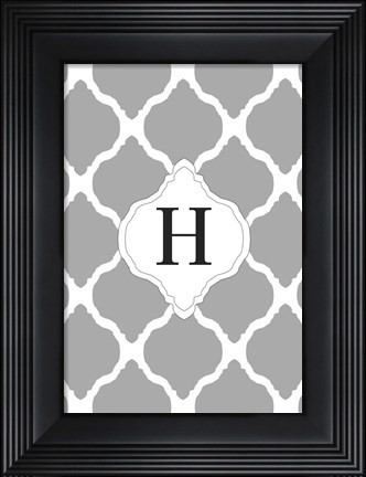 Framed H Print
