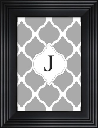 Framed J Print