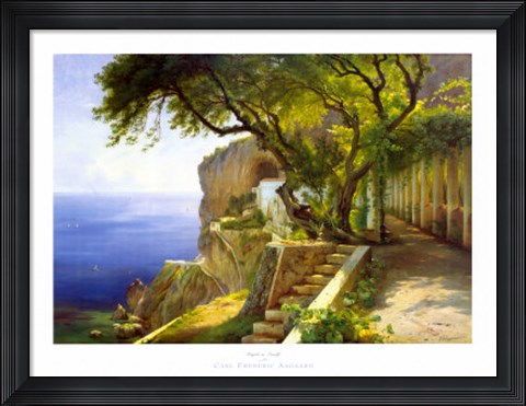 Framed Pergola in Amalfi Print