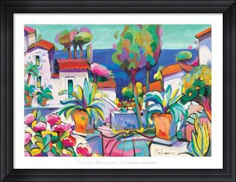 Framed Giardino Sul Mare Print