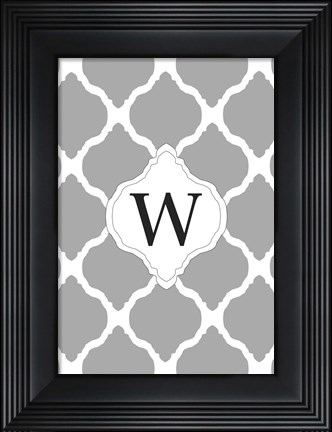 Framed W Print