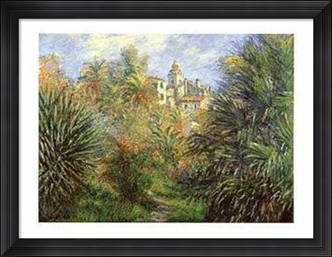 Framed Jardins de Bordighera Print