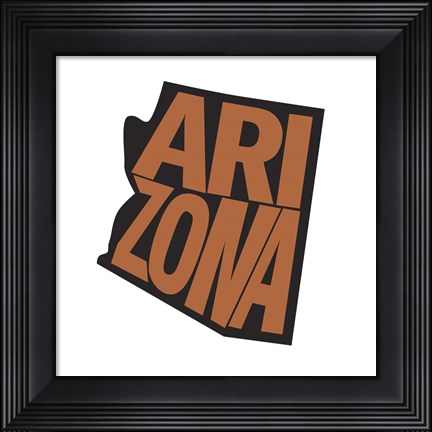 Framed Arizona Letters Print