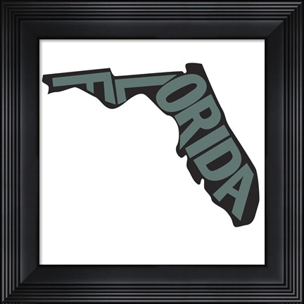 Framed Florida Letters Print