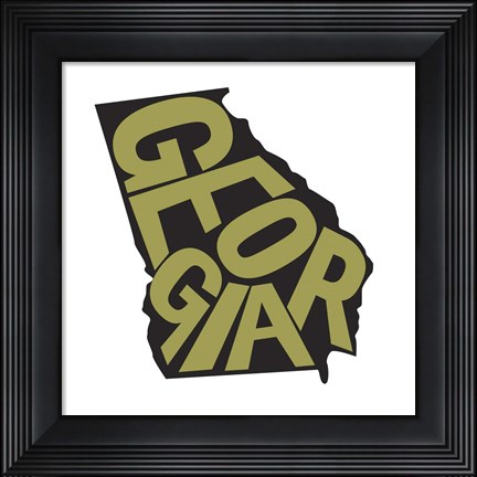 Framed Georgia Letters Print