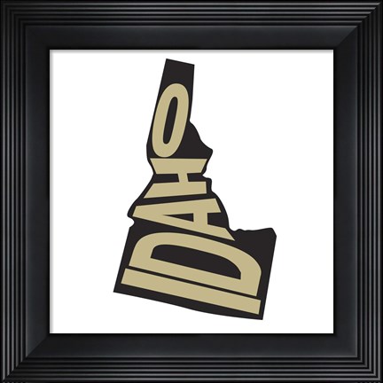 Framed Idaho Letters Print