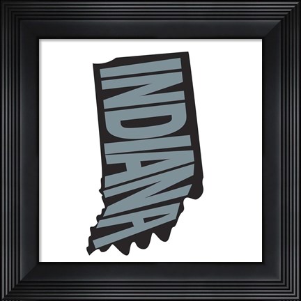 Framed Indiana Letters Print