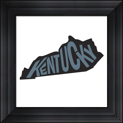 Framed Kentucky Letters Print