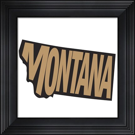 Framed Montana Letters Print