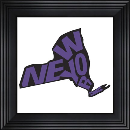 Framed New York Letters Print