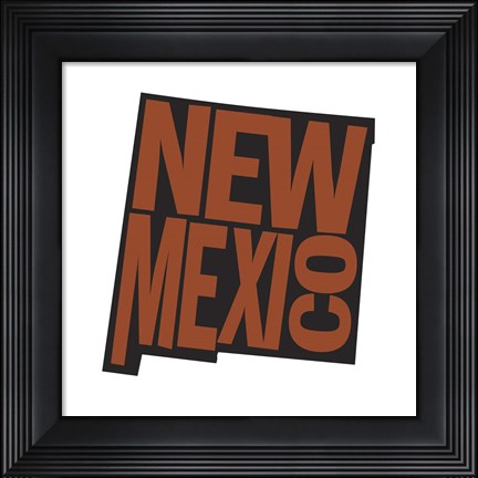 Framed New Mexico Letters Print