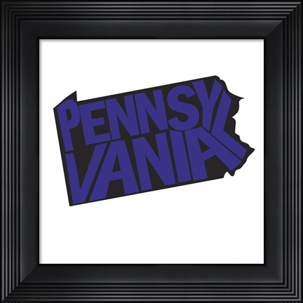 Framed Pennsylvania Letters Print