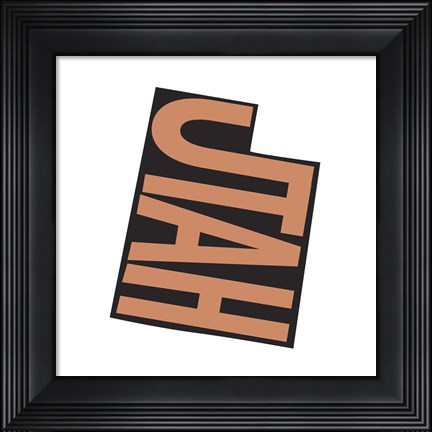 Framed Utah Letters Print