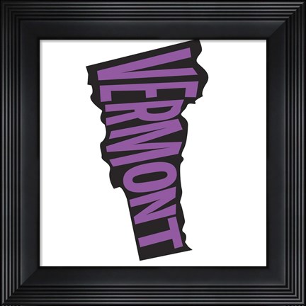 Framed Vermont Letters Print