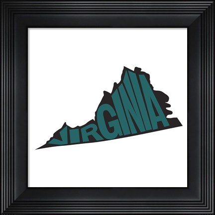 Framed Virginia Letters Print