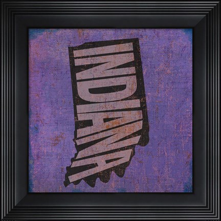 Framed Indiana Print