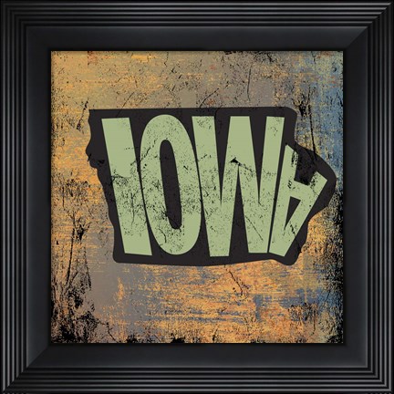 Framed Iowa Print
