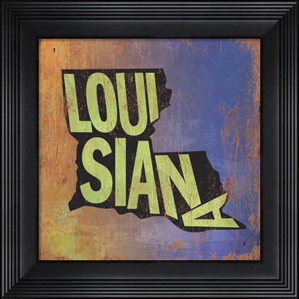 Framed Louisiana Print
