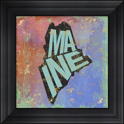 Framed Maine Print