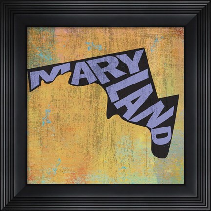 Framed Maryland Print
