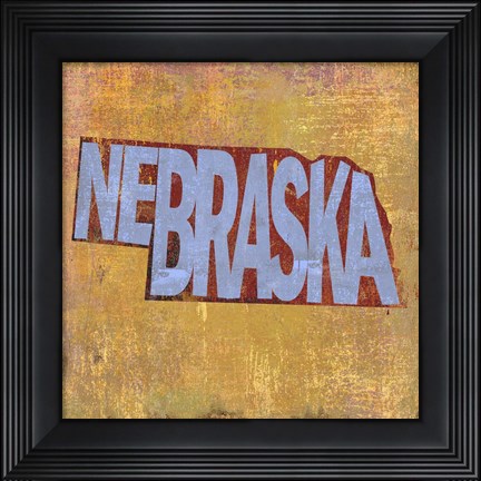 Framed Nebraska Print