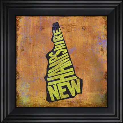 Framed New Hampshire Print