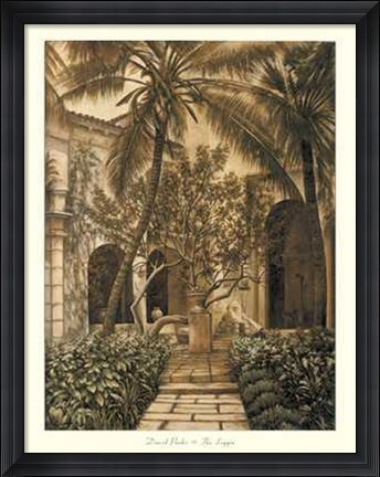 Framed David Parks - Loggia Size 27.5x35.5 Print