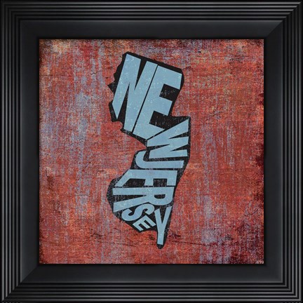 Framed New Jersey Print