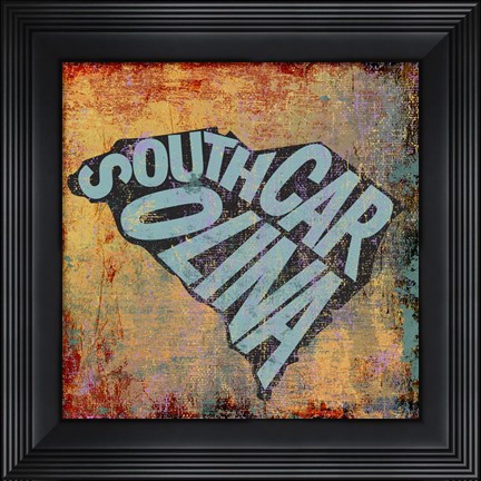 Framed South Carolina Print