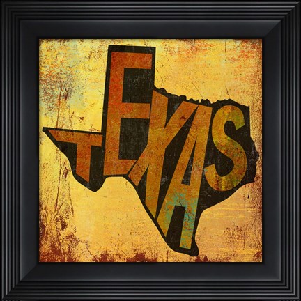 Framed Texas Print