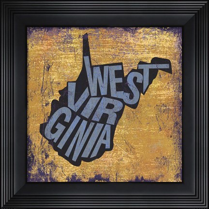 Framed West Virgina Print