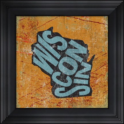 Framed Wisconsin Print
