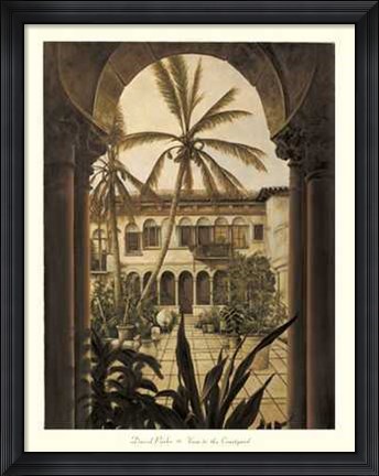 Framed View to the Courtyard Print