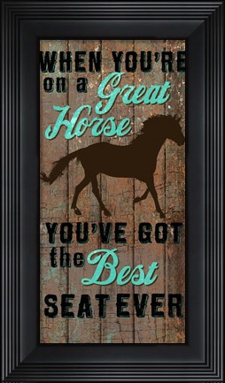Framed Best Horse Print