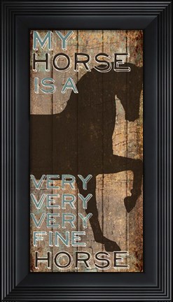 Framed Fine Horse Print