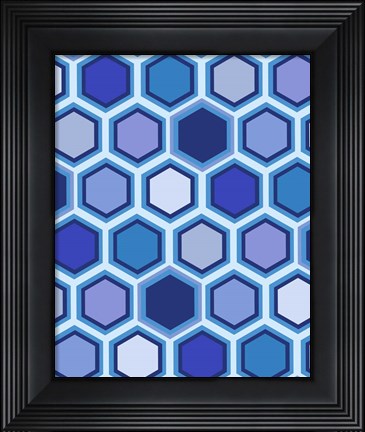 Framed Cool Blue 3 Print