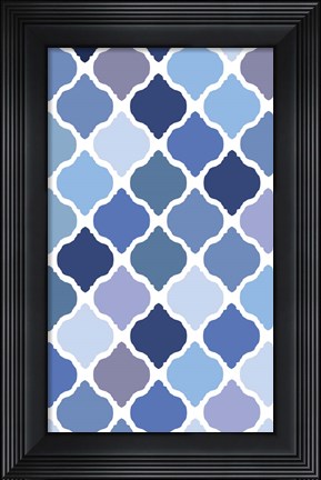 Framed Cool Blue 6 Print
