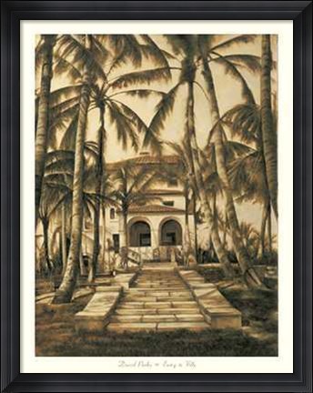 Framed David Parks - Entry to Villa Size 27.5x35.5 Print