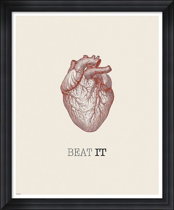 Framed Beat It Print