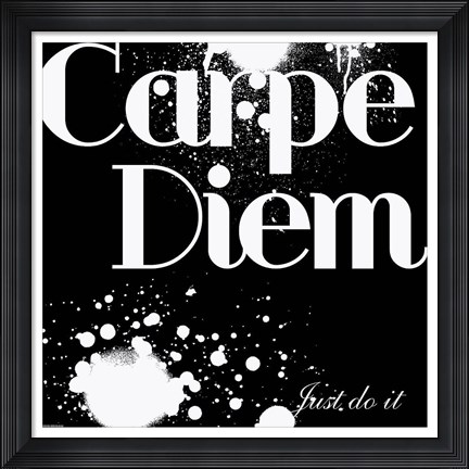 Framed Carpe Diem Print