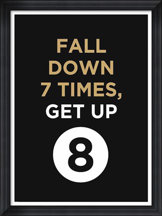 Framed Fall Down Print