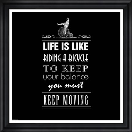 Framed Life Is Like Print