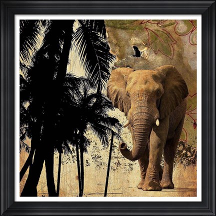 Framed Mighty Elephant 2 Print