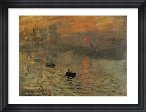Framed Impression Brouillard Print