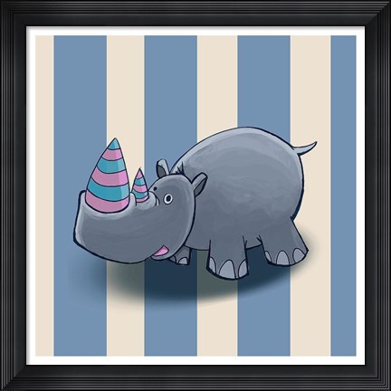 Framed Rhino Print