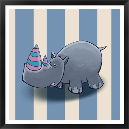 Framed Rhino Print