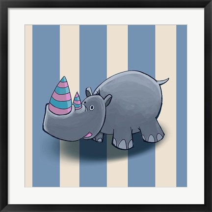 Framed Rhino Print